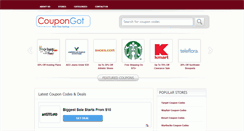 Desktop Screenshot of coupongot.com